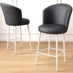 Bar Stool Set (2 Pieces) Uras - Anthracite