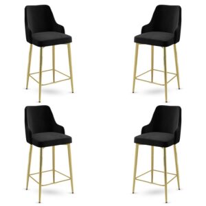 Bar Stool Set (4 Pieces) Enox - Black