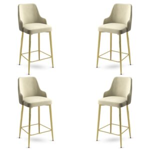 Bar Stool Set (4 Pieces) Enox - Cream