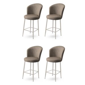 Bar Stool Set (4 Pieces) Fora - Cappuccino