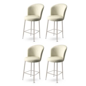 Bar Stool Set (4 Pieces) Fora - Cream