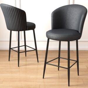 Bar Stool Set (4 Pieces) Uras - Anthracite