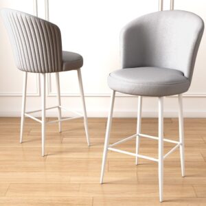 Bar Stool Set (4 Pieces) Uras - Grey