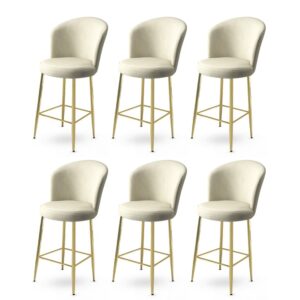 Bar Stool Set (6 Pieces) Alte - Cream