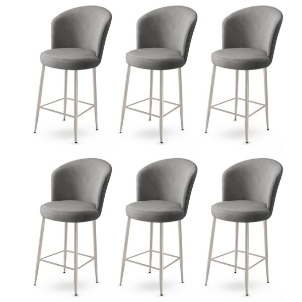 Bar Stool Set (6 Pieces) Alte - Grey
