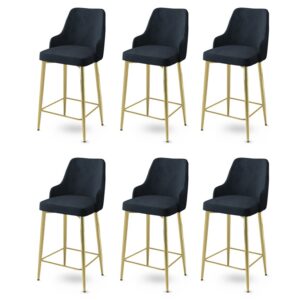 Bar Stool Set (6 Pieces) Enox - Anthracite