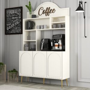 Coffee Bar Cabinet Lyon 120 - Cream