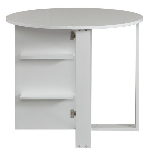 Skladací stôl Middle - Shiny White – Obrázok 2