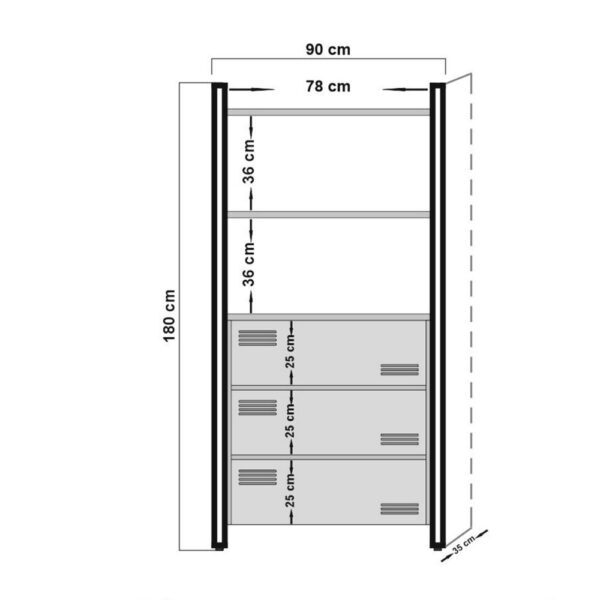 Study Room Furniture Set COSMO-TKM.10 – Obrázok 3