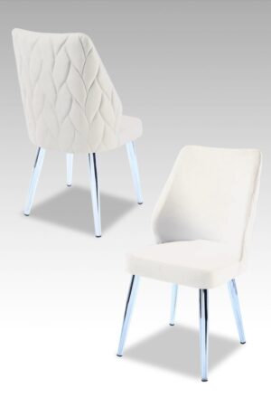 Súprava stoličiek (2 kusy) Pufi - Cream