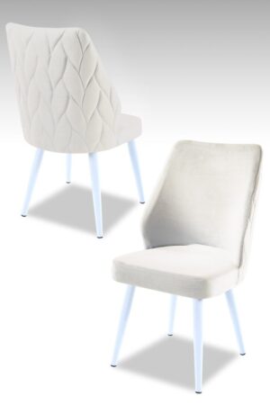 Súprava stoličiek (2 kusy) Pufi - Cream