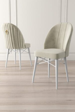 Súprava stoličiek (6 kusov) Ritim - Cream