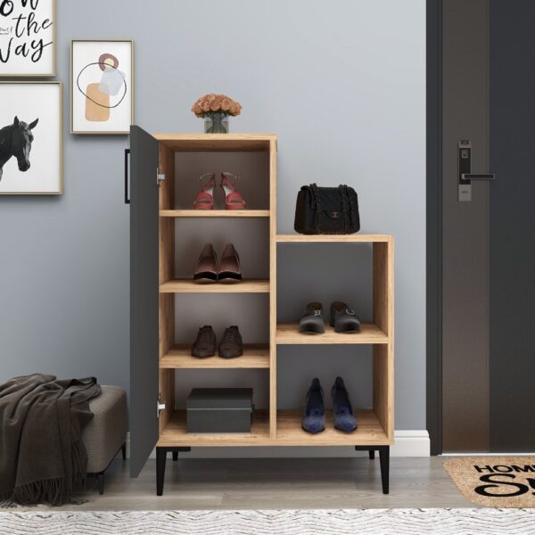 Viacúčelová skrinka Reysary - Atlantic Pine, Anthracite – Obrázok 4