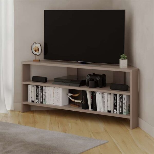 Rohový TV stolík Houseland Thales mocha