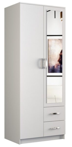 Šatníková skriňa ROMANA 80 cm biela