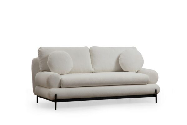 Dvojmiestna pohovka Livorno 188 cm biela