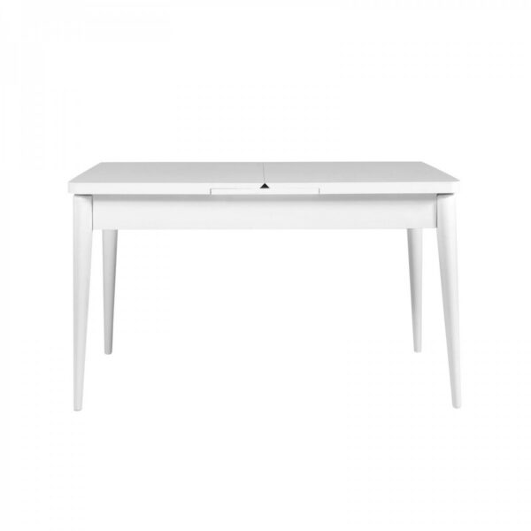 Jedálenský rozkladací stôl Vina 129/163 cm biely