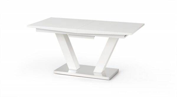Jedálenský rozkladací stôl Visa 160/200 cm biely
