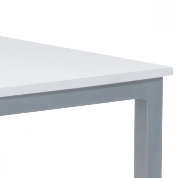 Jídelní stůl 110x70 cm, MDF bílá / šedý lak GDT-202 WT Autronic – Obrázok 3