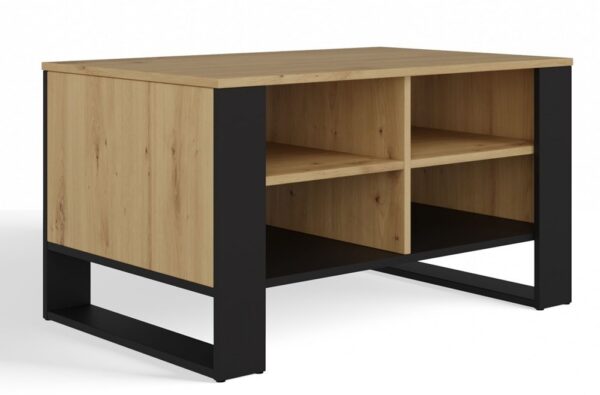 Konferenčný stolík LAWA Modern 4P Slim II dub artisan/čierny