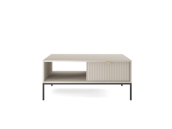 Konferenčný stolík Nova 104 cm kašmír/čierny