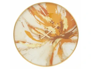 Nástenné hodiny Glass Toply 80 cm viacfarebné/zlaté