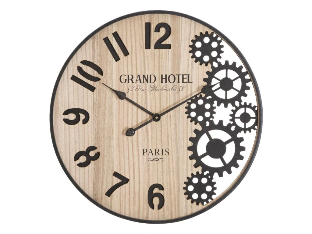 Nástenné hodiny Grand 60 cm hnedé/čierne
