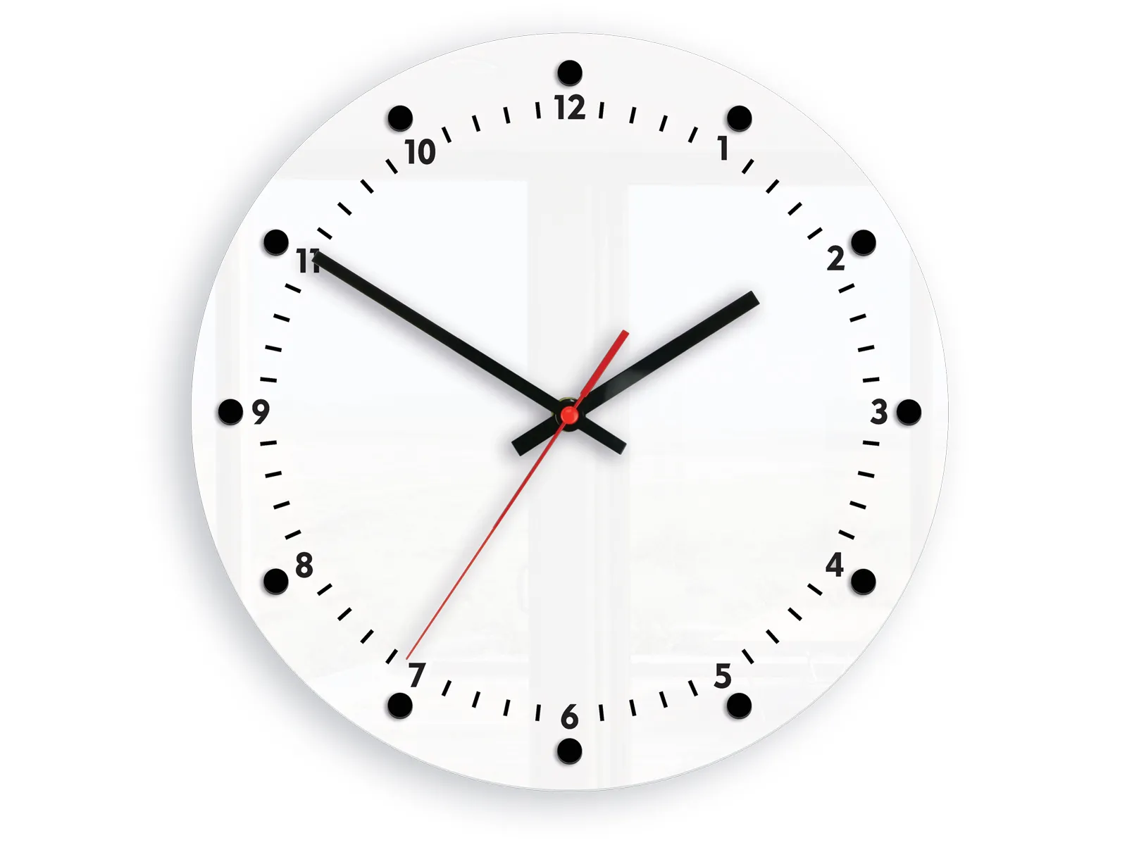 Nástenné hodiny Mozes 28 cm čierne/biele
