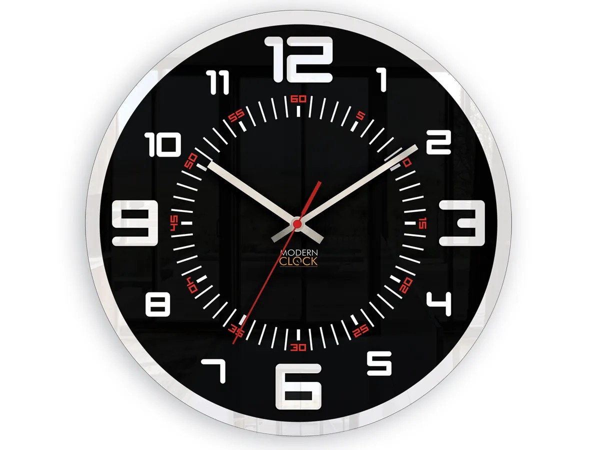 Nástenné hodiny Orion 30 cm čierne/biele