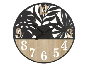 Nástenné hodiny Palm 60 cm hnedé/čierne