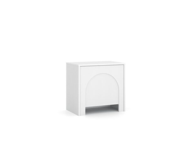 Nočný stolík Arco 50 cm biela