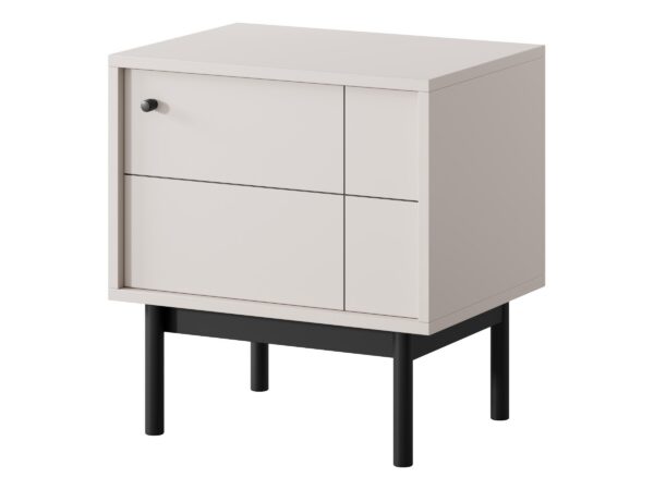 Nočný stolík Japandi 54 cm kašmír