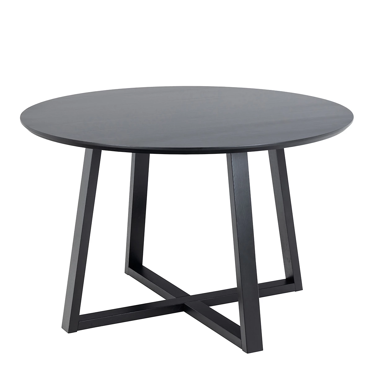 Okrúhly jedálenský stôl Malika 120 cm čierny