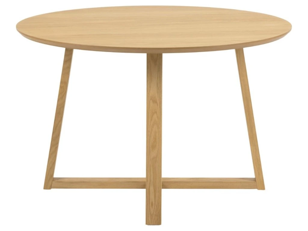 Okrúhly jedálenský stôl Malika 120 cm dub prírodný