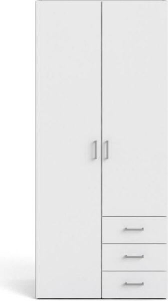 Šatníková skriňa Sida 77 cm biela