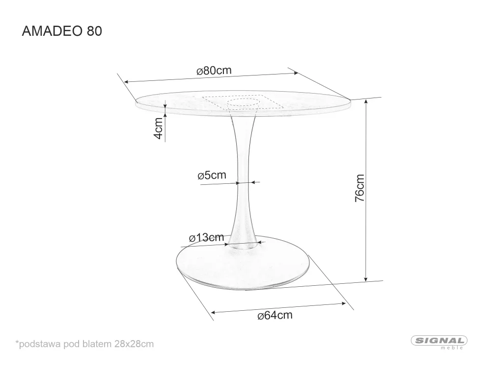 Stôl Amadeo – Obrázok 4