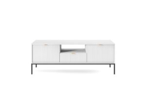 Televízny stolík Nova 154 cm biely/čierny