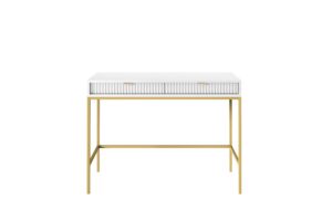 Toaletný stolík Nova 104 cm biely/zlatý