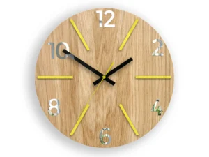 Drevené nástenné hodiny Aksel 33 cm dub - výber z 7 prevedení