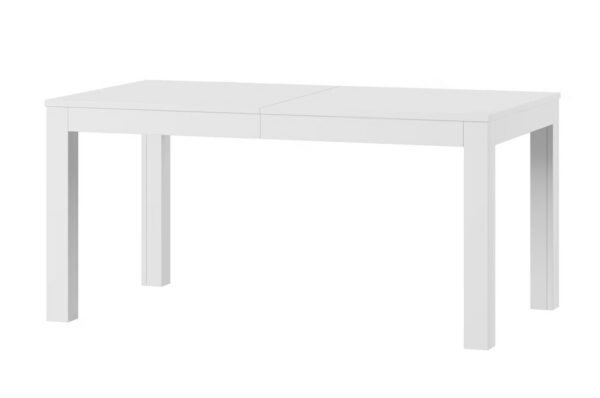Jedálenský rozkladací stôl Wenus 160/300 cm biely matný