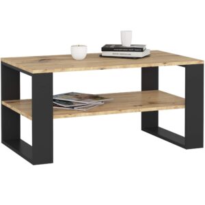 Konferenčný stolík DOMI II dub artisan/čierny