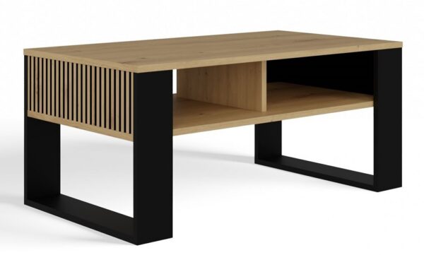 Konferenčný stolík LAWA Modern 2P Slim dub artisan/čierny