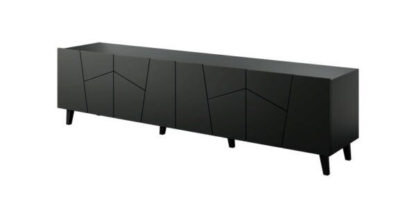 TV stolík Etna 200 cm čierny
