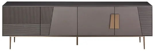 TV stolík Stilig ST101B 200 cm grafit/zlatý