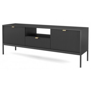 Televizní stolek Nova 154 cm černý/černý rám