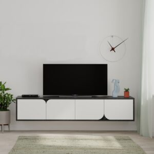 Televízny stolík Houseland Spark bendir/biely