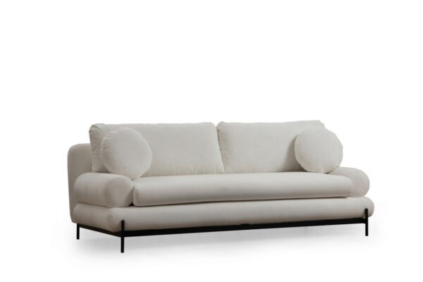 Trojmiestna pohovka Livorno 230 cm biela