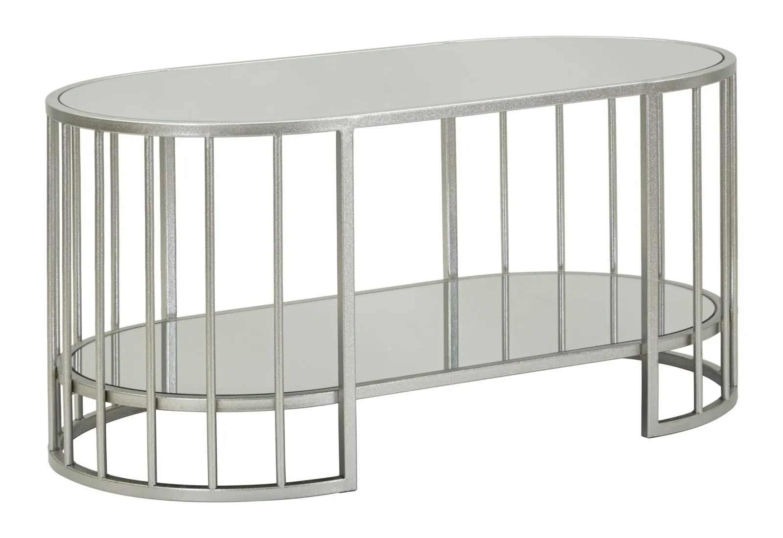 Konferenčný stolík Smirne 90 cm strieborný