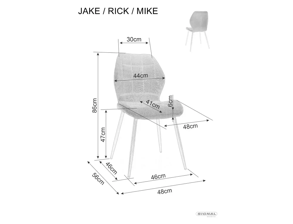 Stolička Mike Velvet – Obrázok 4