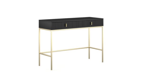 Toaletní stolek Maggiore 104 cm černý/zlatý